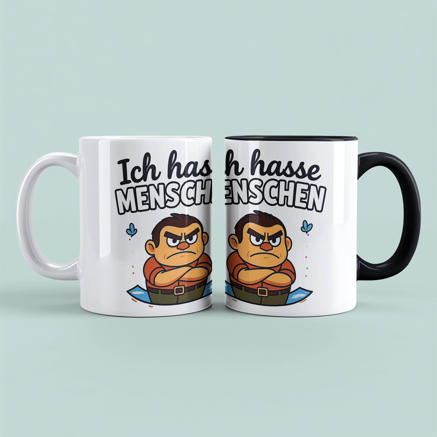 Kollegen-Geschenk: Bedruckte Tasse „Ich hasse Menschen“ – Für den humorvollen Arbeitsplatz