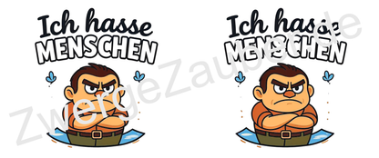 Kollegen-Geschenk: Bedruckte Tasse „Ich hasse Menschen“ – Für den humorvollen Arbeitsplatz