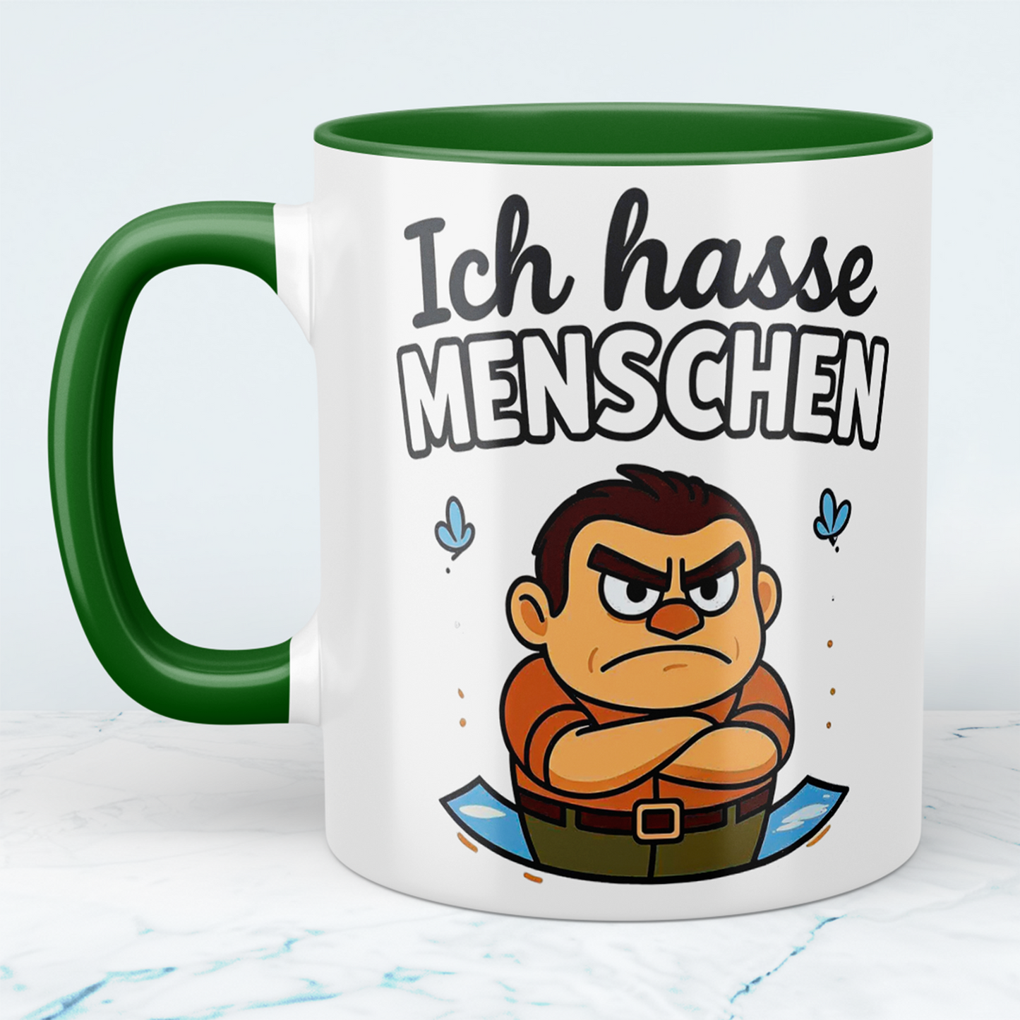 Kollegen-Geschenk: Bedruckte Tasse „Ich hasse Menschen“ – Für den humorvollen Arbeitsplatz