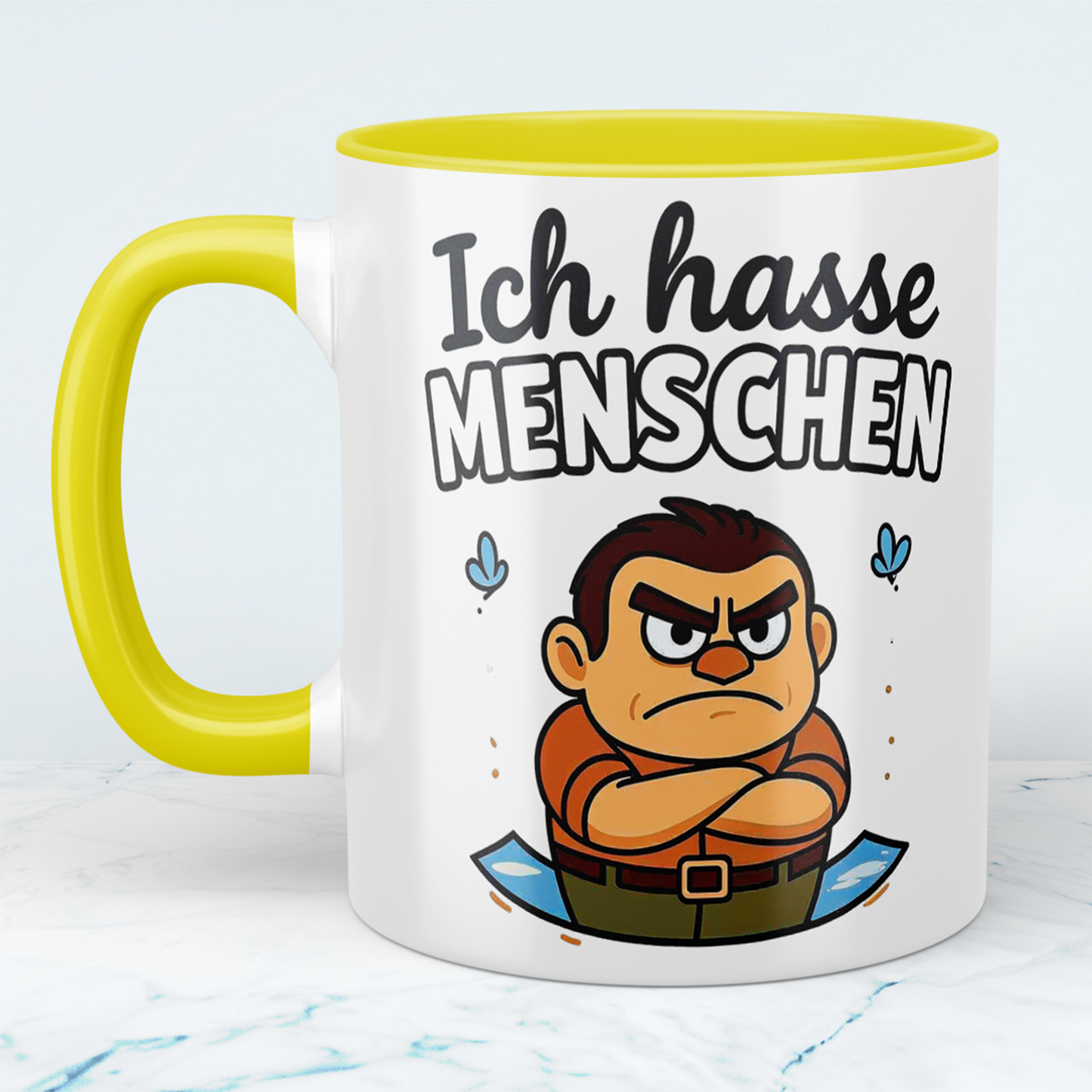 Kollegen-Geschenk: Bedruckte Tasse „Ich hasse Menschen“ – Für den humorvollen Arbeitsplatz