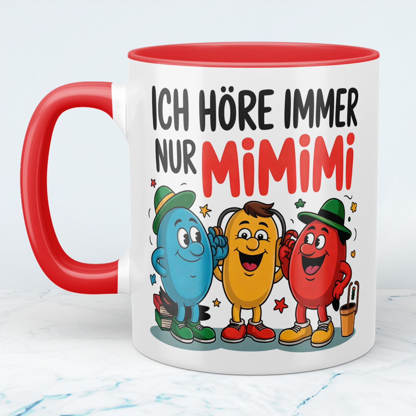 Lustige Spruchtasse – Ich höre immer nur MIMIMI – Perfektes Geschenk für Büro, Kollegen & Freunde