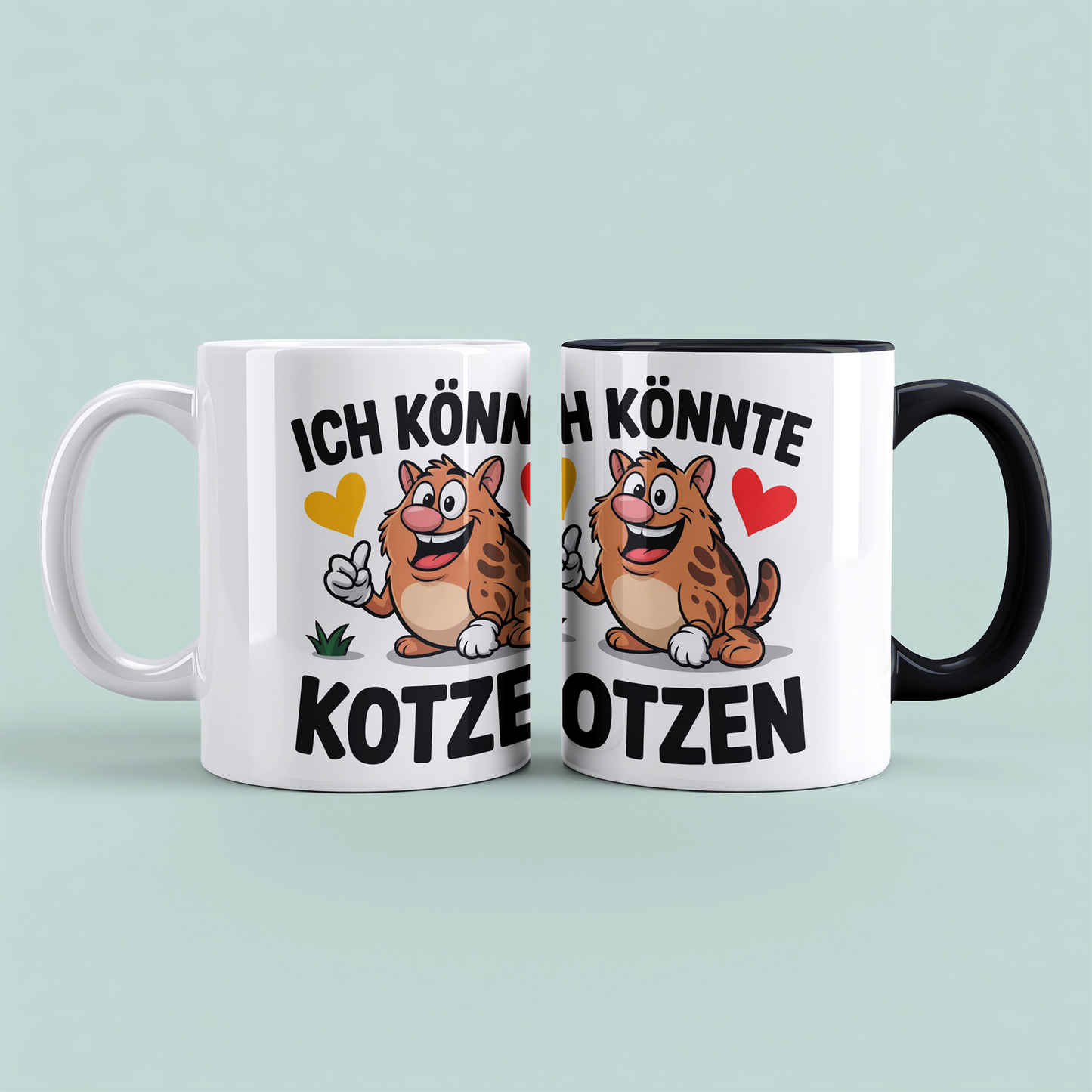 Bedruckte Tasse „Ich könnte KOTZEN“ – Spaßige Bürotasse für Kollegen & Freundeskreis
