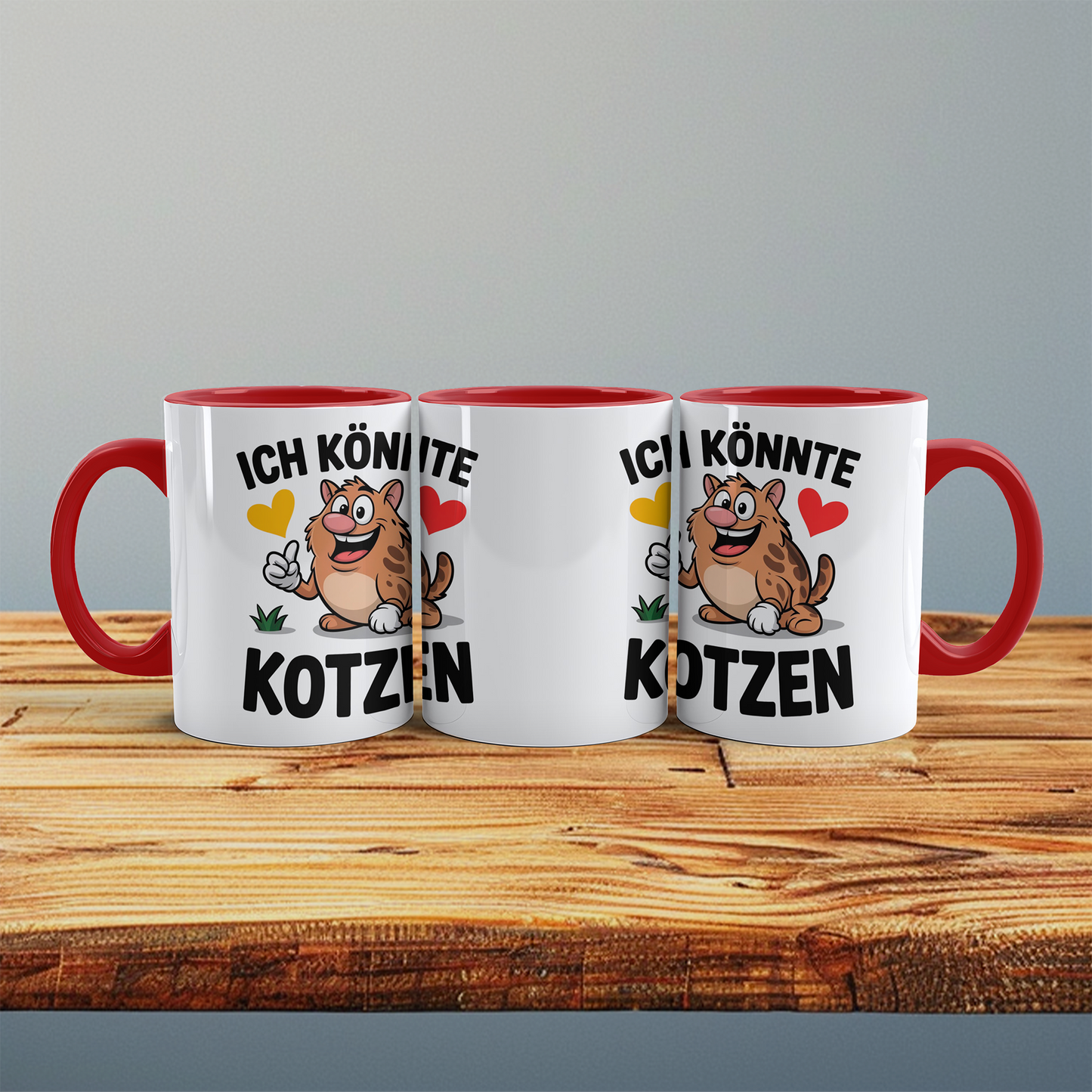 Bedruckte Tasse „Ich könnte KOTZEN“ – Spaßige Bürotasse für Kollegen & Freundeskreis