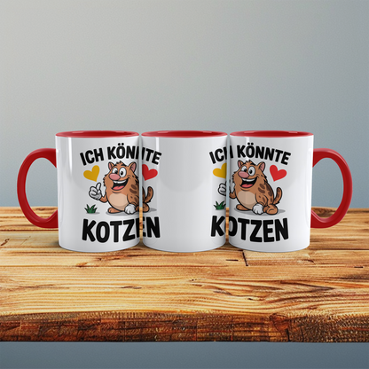 Bedruckte Tasse „Ich könnte KOTZEN“ – Spaßige Bürotasse für Kollegen & Freundeskreis