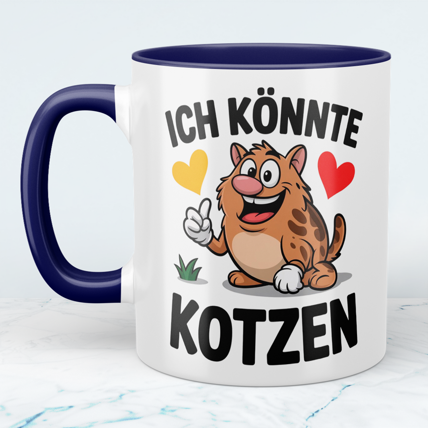 Bedruckte Tasse „Ich könnte KOTZEN“ – Spaßige Bürotasse für Kollegen & Freundeskreis