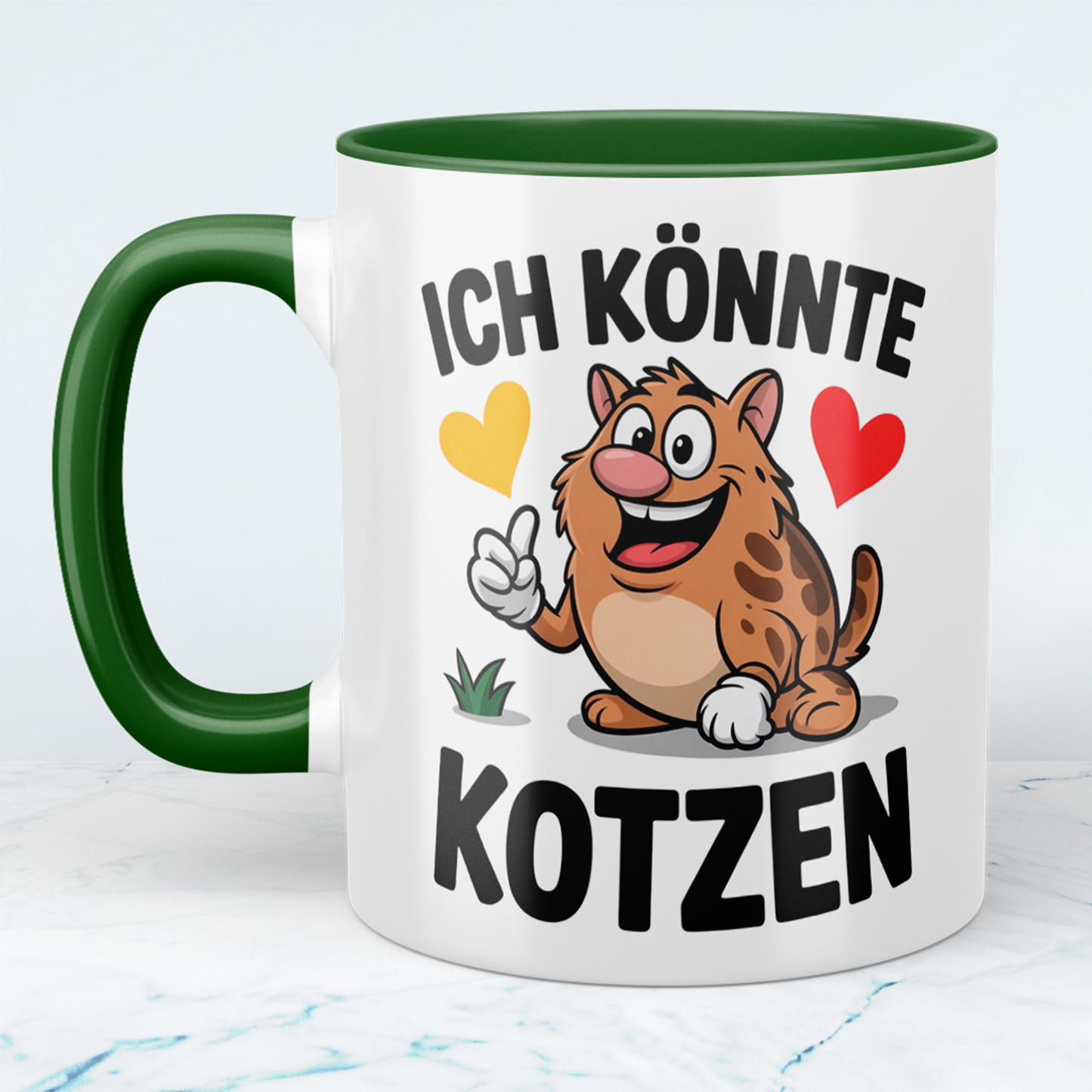 Bedruckte Tasse „Ich könnte KOTZEN“ – Spaßige Bürotasse für Kollegen & Freundeskreis