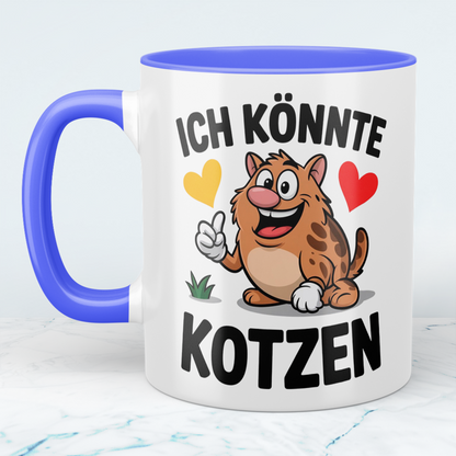 Bedruckte Tasse „Ich könnte KOTZEN“ – Spaßige Bürotasse für Kollegen & Freundeskreis