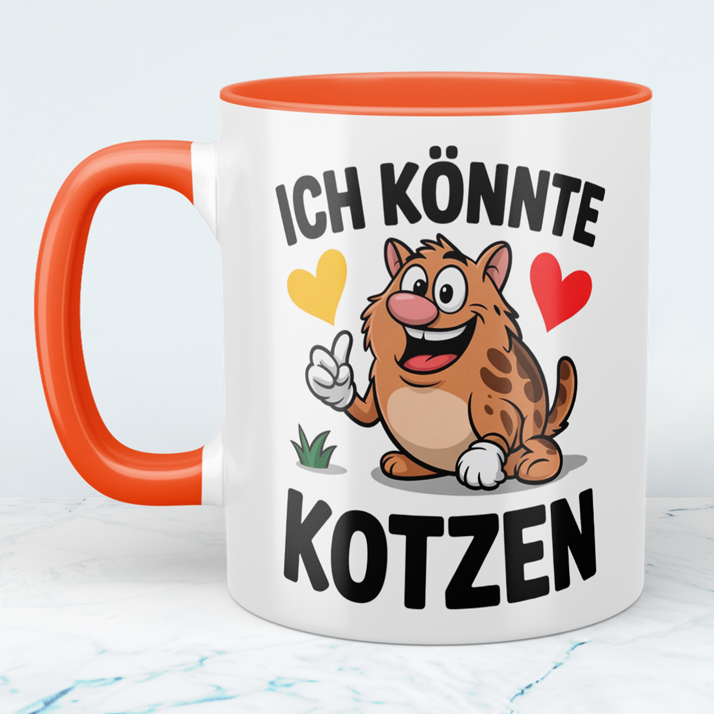 Bedruckte Tasse „Ich könnte KOTZEN“ – Spaßige Bürotasse für Kollegen & Freundeskreis