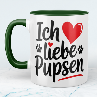 Spaß-Tasse „Ich liebe Pupsen“ – Lustiges Geschenk für den Freund, Kollegen oder Partner