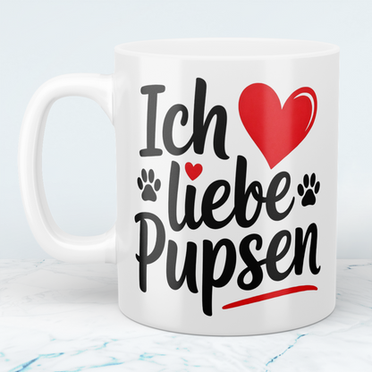 Spaß-Tasse „Ich liebe Pupsen“ – Lustiges Geschenk für den Freund, Kollegen oder Partner