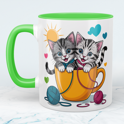 Niedliche Kätzchen-Tasse: Lustiges Geschenk für Kinder – Für kleine Tierliebhaber und große Freude!