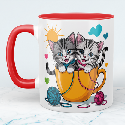 Niedliche Kätzchen-Tasse: Lustiges Geschenk für Kinder – Für kleine Tierliebhaber und große Freude!