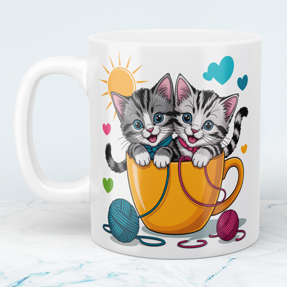 Niedliche Kätzchen-Tasse: Lustiges Geschenk für Kinder – Für kleine Tierliebhaber und große Freude!