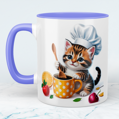Niedliche Katzen-Koch-Tasse: Lustiges Geschenk für Kinder – Perfekt für kleine Tierliebhaber und Küchenchefs!
