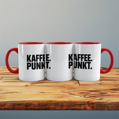 Tasse mit Spruch „Kaffee. Punkt.“ – Lustiges Geschenk für Büro, Familie & Freunde