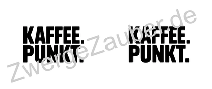 Tasse mit Spruch „Kaffee. Punkt.“ – Lustiges Geschenk für Büro, Familie & Freunde