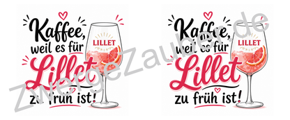 Lustige Kaffeetasse „Kaffee, weil es für Lillet zu früh ist“ – Humorvolle Geschenkidee
