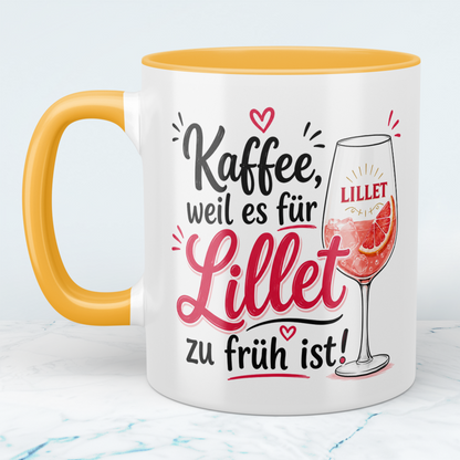 Lustige Kaffeetasse „Kaffee, weil es für Lillet zu früh ist“ – Humorvolle Geschenkidee