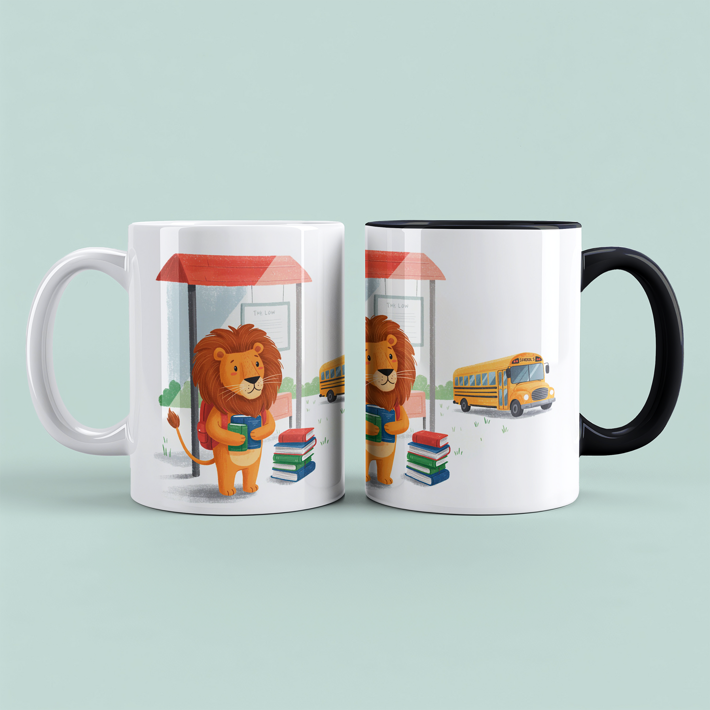 Lustige Löwen-Tasse: Perfektes Geschenk für Kinder – Spaß für die Schule & beim Trinken!