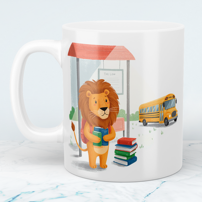 Lustige Löwen-Tasse: Perfektes Geschenk für Kinder – Spaß für die Schule & beim Trinken!
