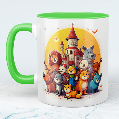 Magische Tiere: Lustige Cartoon-Tierfiguren mit Burg – Das perfekte Geschenk für Kinder!