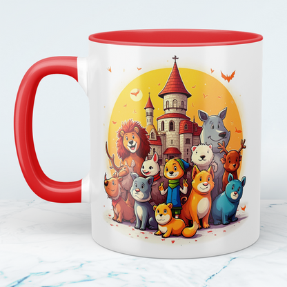 Magische Tiere: Lustige Cartoon-Tierfiguren mit Burg – Das perfekte Geschenk für Kinder!