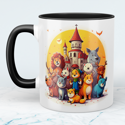 Magische Tiere: Lustige Cartoon-Tierfiguren mit Burg – Das perfekte Geschenk für Kinder!