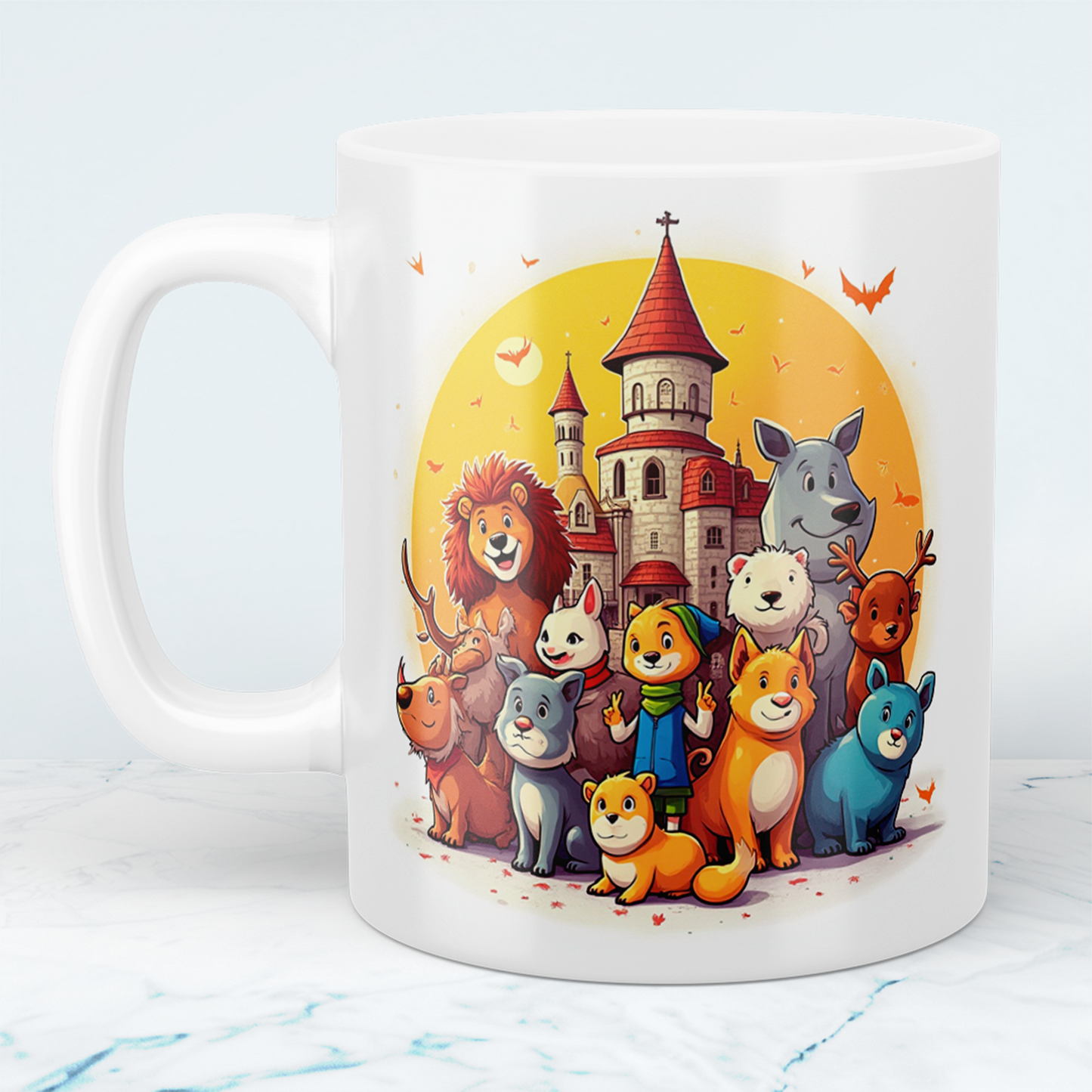 Magische Tiere: Lustige Cartoon-Tierfiguren mit Burg – Das perfekte Geschenk für Kinder!