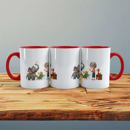 Lustige bedruckte Tasse mit Elefant – Magische Tiere und Figuren – Perfektes Geschenk für Kinder!
