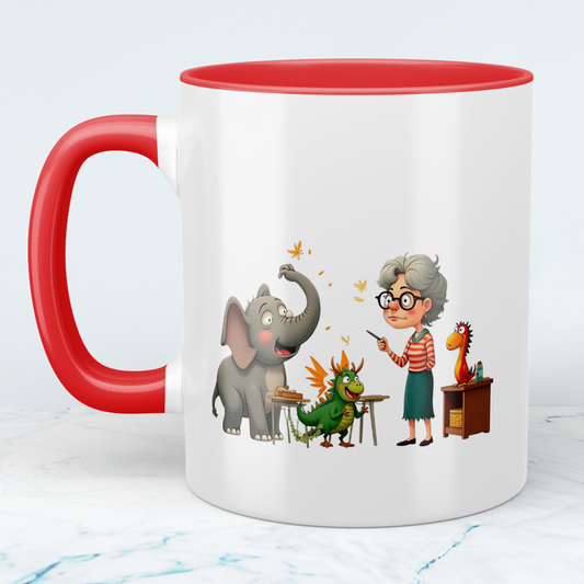 Lustige bedruckte Tasse mit Elefant – Magische Tiere und Figuren – Perfektes Geschenk für Kinder!