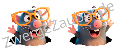 Niedlicher lustiger Maulwurf - Bedruckte Tasse für Kinder, das perfekte Geschenk zum Strahlen!