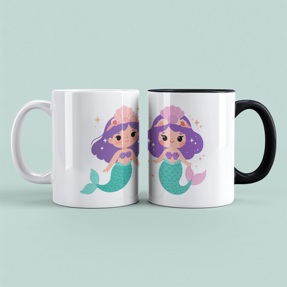 Meerjungfrau Tasse für Kinder – Süße, bedruckte Geschenk-Tasse