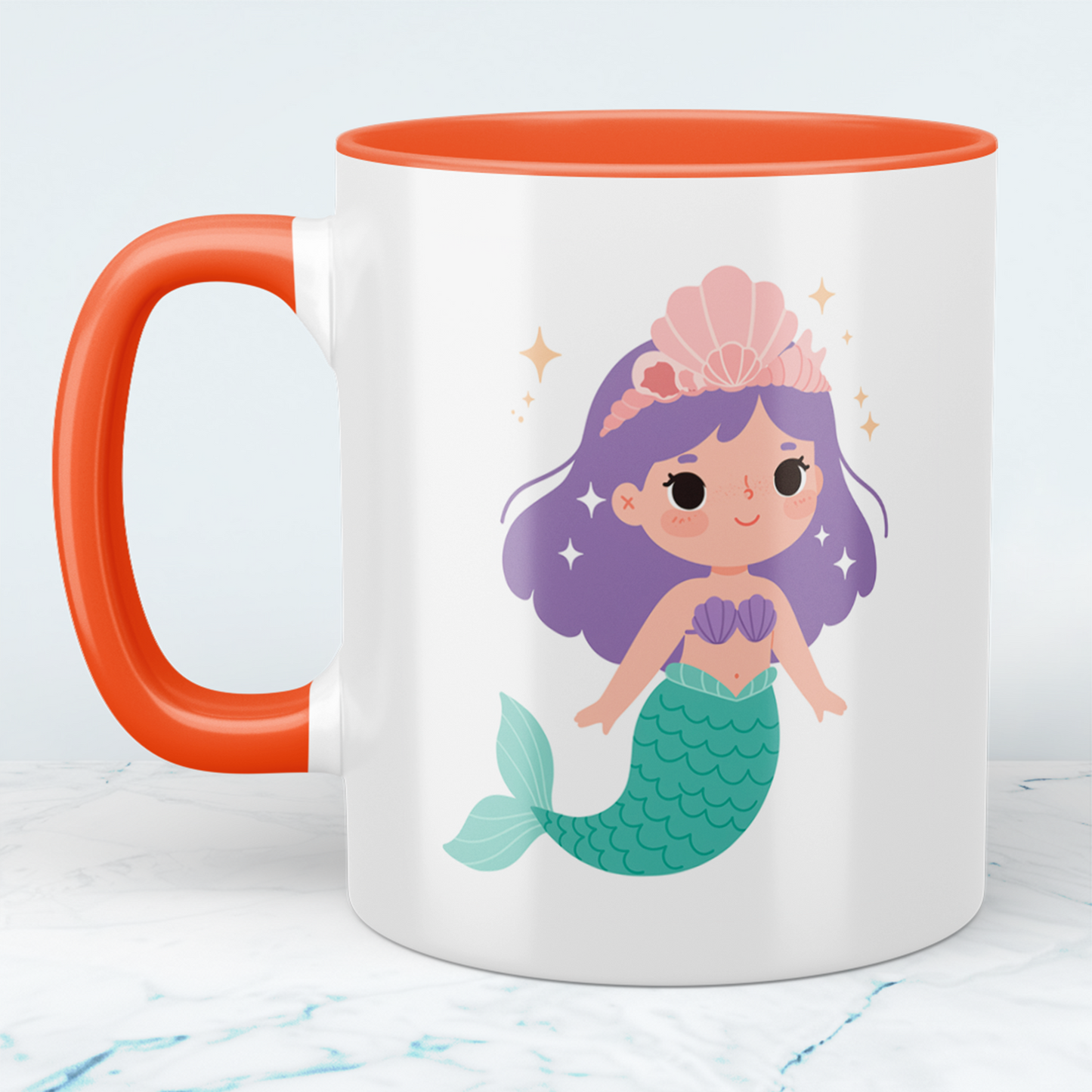 Meerjungfrau Tasse für Kinder – Süße, bedruckte Geschenk-Tasse