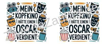 Witzige Kaffeetasse fürs Büro – Geschenk für Kollegen: Mein Kopfkino hätte einen Oscar verdient