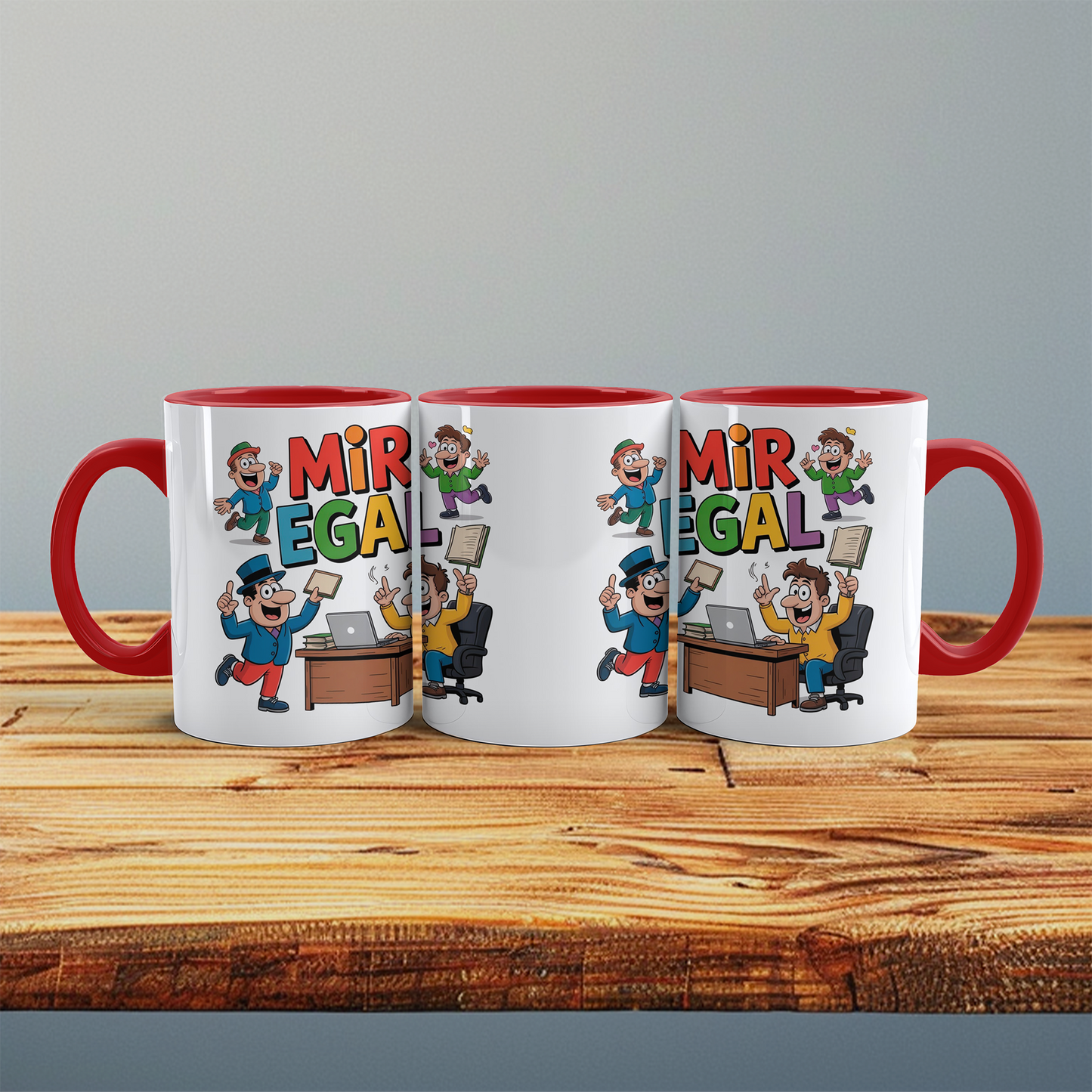 Spaßige Kaffeetasse „Mir Egal“ – Lustiges Büro-Geschenk für Kollegen und Freunde