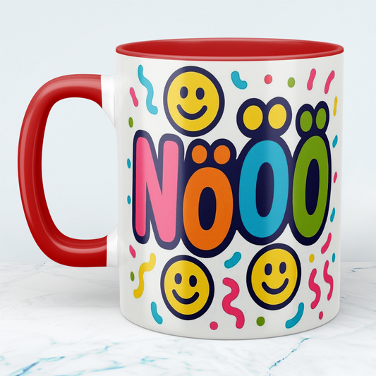 Humorvolle Bürotasse mit Spruch „Nööö“ – Perfektes Geschenk für Kollegen