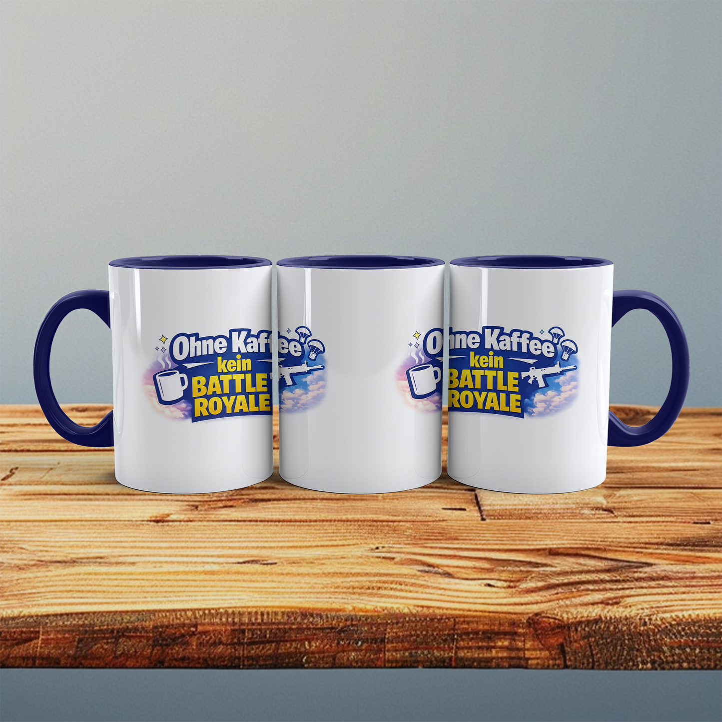 Ohne Kaffee kein Battle Royale Tasse – Gamer Kaffeebecher für Fortnite & Gaming Fans