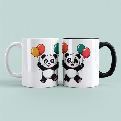 Lustige Kindertasse mit Panda & Bär – Niedliches Geschenk für Kinder