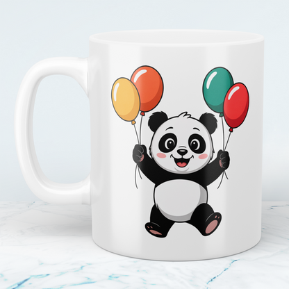 Lustige Kindertasse mit Panda & Bär – Niedliches Geschenk für Kinder