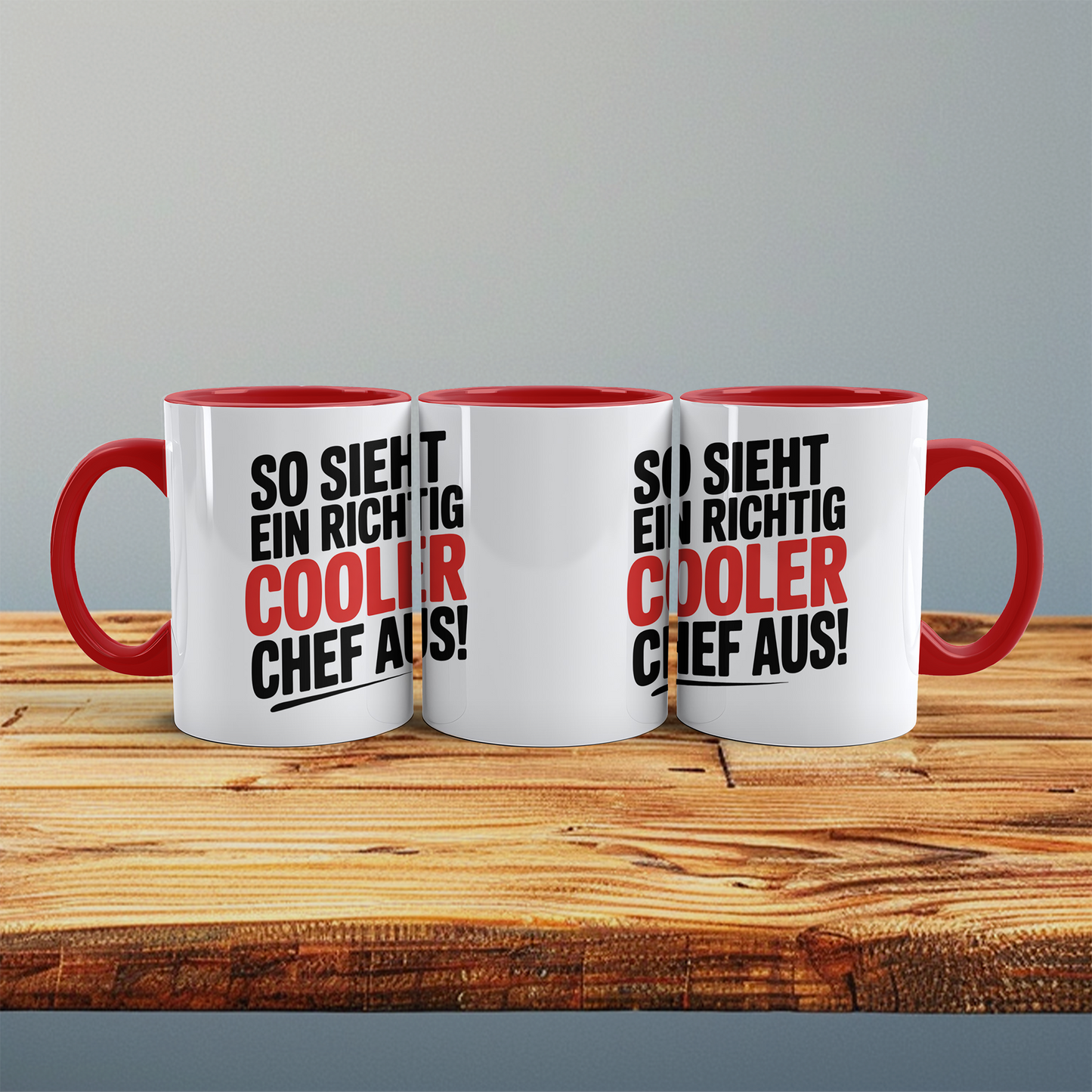 Lustige Tasse mit Spruch „Sie sieht ein richtig cooler Chef aus!“ – Geschenkidee für Chef, Kollegen & Büro