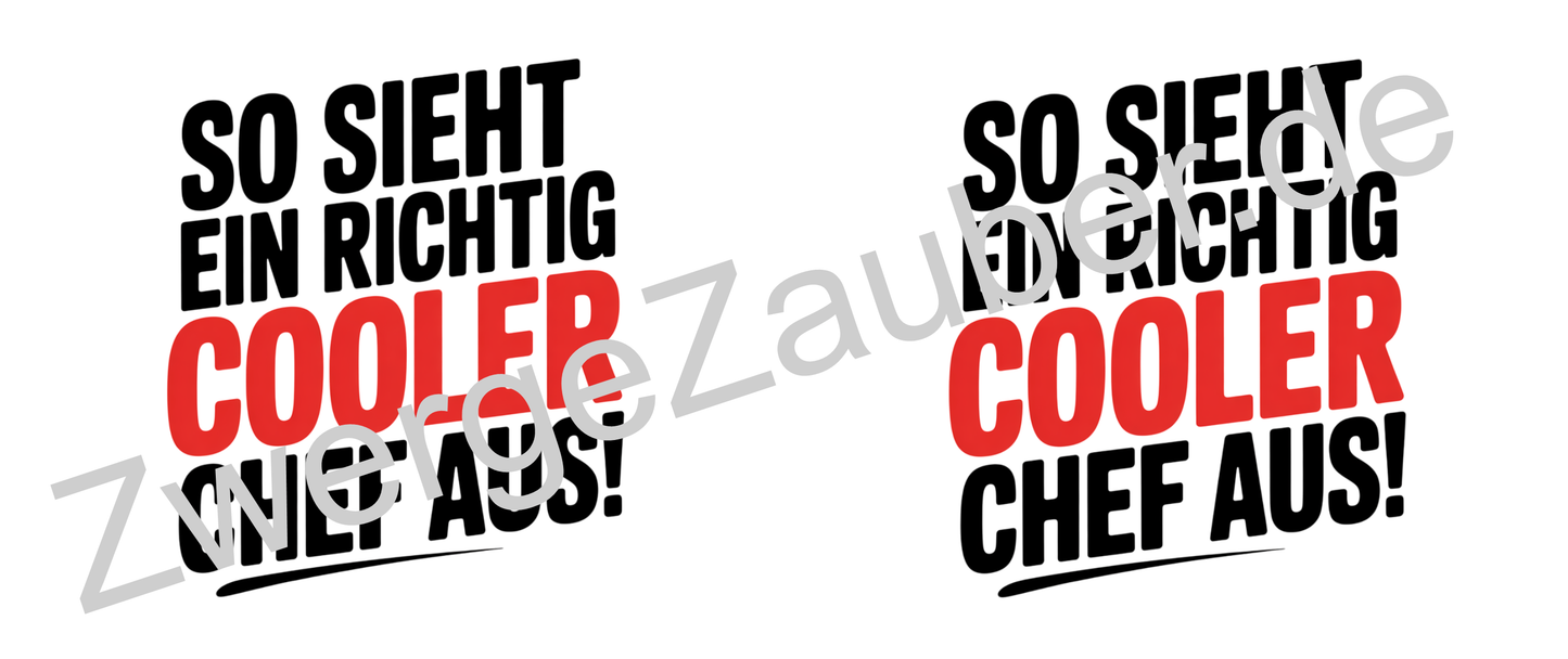 Lustige Tasse mit Spruch „Sie sieht ein richtig cooler Chef aus!“ – Geschenkidee für Chef, Kollegen & Büro