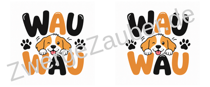 Hundetasse WAU WAU – lustige Tasse für Hundefans mit süßem Hundemotiv