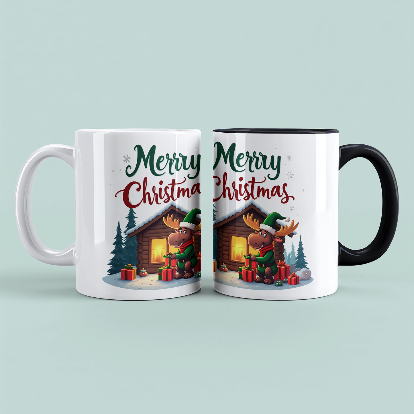 Charmante Tasse mit lustigem Weihnachtselch – ideales Geschenk für Freunde und Familie in der Weihnachtszeit!