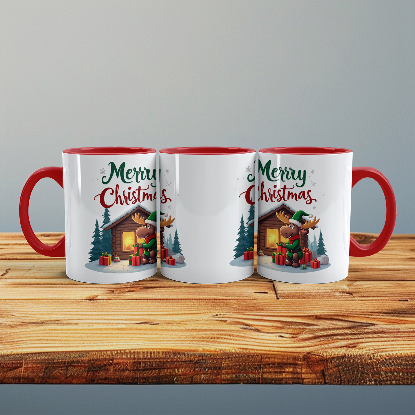 Charmante Tasse mit lustigem Weihnachtselch – ideales Geschenk für Freunde und Familie in der Weihnachtszeit!