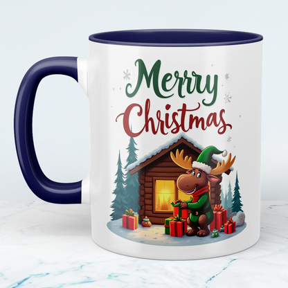 Charmante Tasse mit lustigem Weihnachtselch – ideales Geschenk für Freunde und Familie in der Weihnachtszeit!