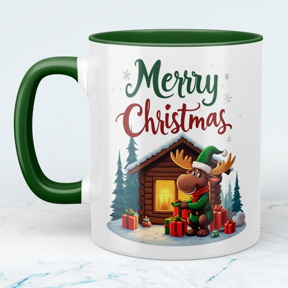 Charmante Tasse mit lustigem Weihnachtselch – ideales Geschenk für Freunde und Familie in der Weihnachtszeit!