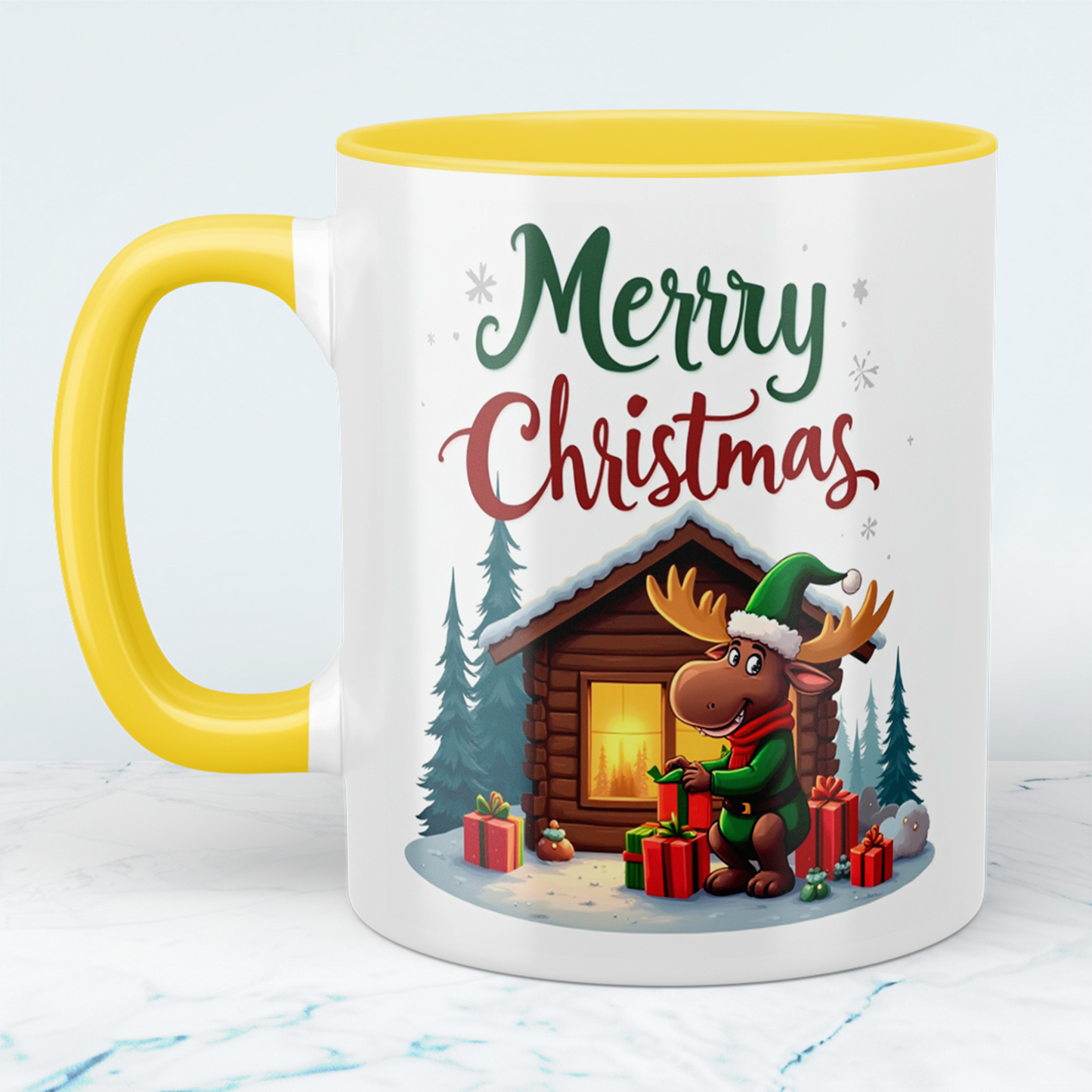 Charmante Tasse mit lustigem Weihnachtselch – ideales Geschenk für Freunde und Familie in der Weihnachtszeit!