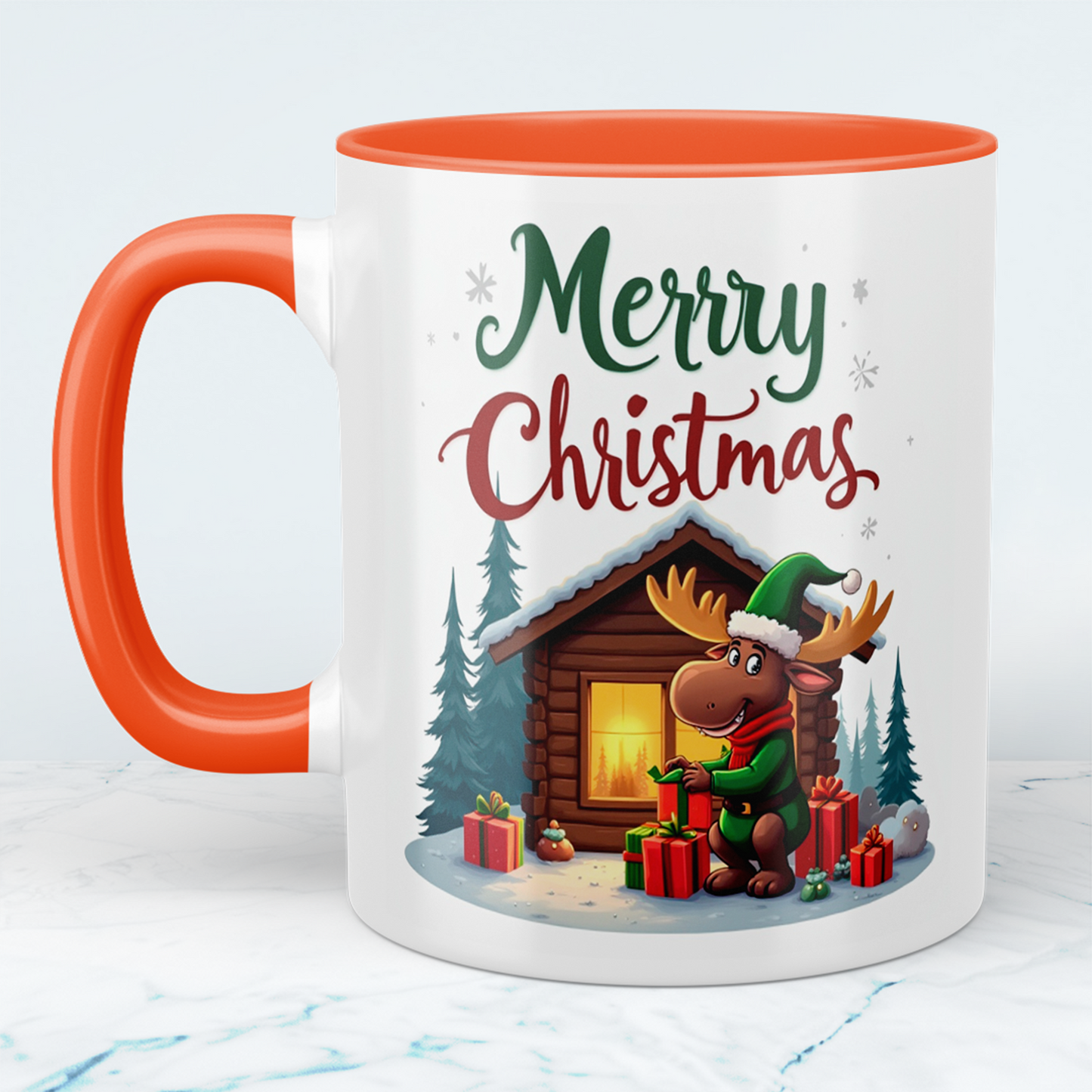 Charmante Tasse mit lustigem Weihnachtselch – ideales Geschenk für Freunde und Familie in der Weihnachtszeit!