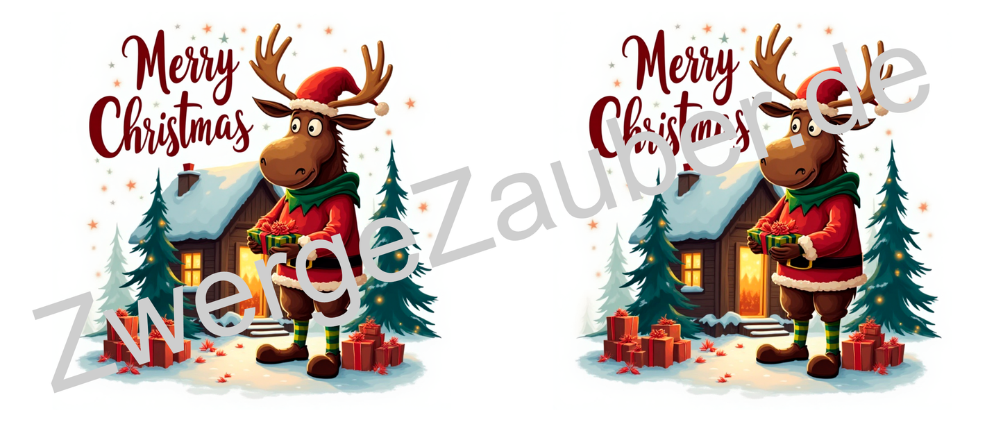 Fröhliche Tasse mit witzigem Weihnachtselch – ein einzigartiges Geschenk für die festliche Saison!