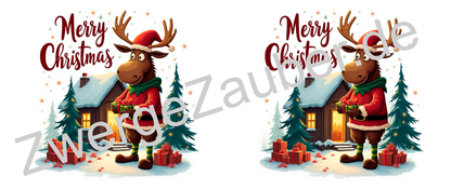 Fröhliche Tasse mit witzigem Weihnachtselch – ein einzigartiges Geschenk für die festliche Saison!